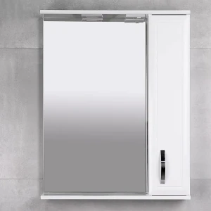Dulap-oglindă pentru baie bayro allure 600x750 drept alb mat