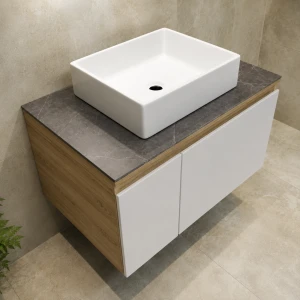 Blat pentru baie bayro wings | sprint | torino 800x520 panou crownlam 12mm grey stone