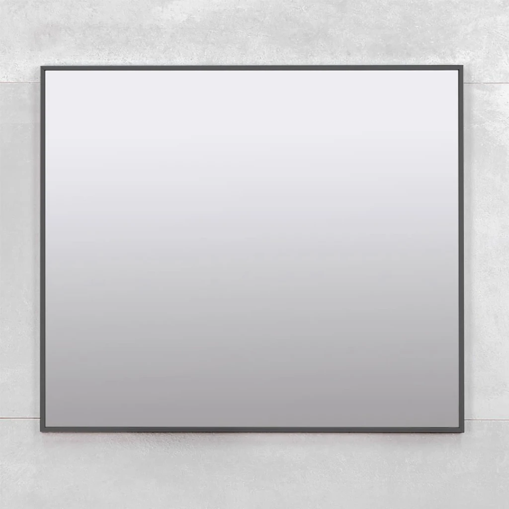 Зеркало для ванной bayro modern 900x800 з антрацит 2