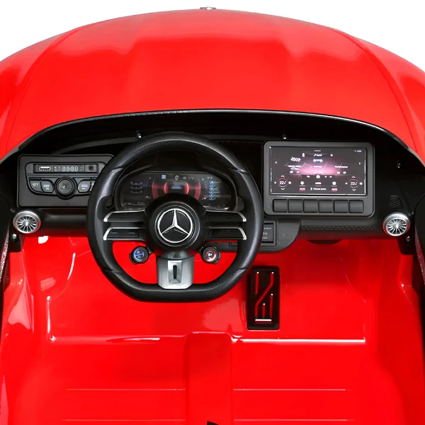 Mașinuță electrică mercedes-amg sl 63, acumulator 12v/10ah, 4 motoare de 45w, roți eva, scaun din piele 6