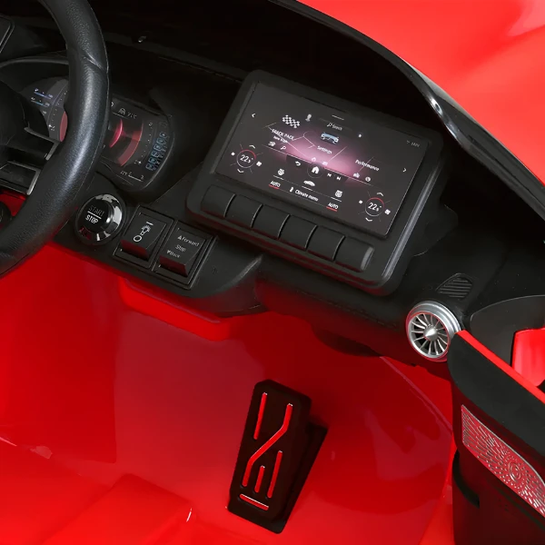 Mașinuță electrică mercedes-amg sl 63, acumulator 12v/10ah, 4 motoare de 45w, roți eva, scaun din piele 7