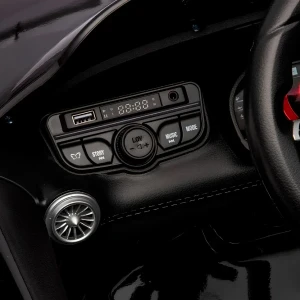 Mașinuță electrică mercedes-amg sl 63, acumulator 12v/10ah, 4 motoare de 45w, roți eva, scaun din piele Thumbnail 8