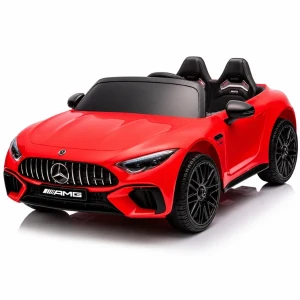 Mașinuță electrică mercedes-amg sl 63, acumulator 12v/10ah, 4 motoare de 45w, roți eva, scaun din piele