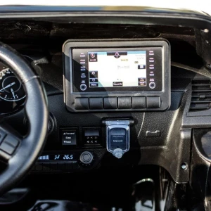 Mașinuță electrică toyota hilux, acumulator 12v/14ah, 4 motoare de 45w, roți eva, scaun din piele Thumbnail 10