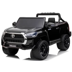 Mașinuță electrică toyota hilux, acumulator 12v/14ah, 4 motoare de 45w, roți eva, scaun din piele