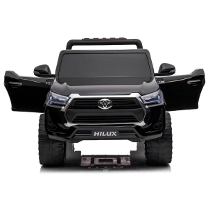 Mașinuță electrică toyota hilux, acumulator 12v/14ah, 4 motoare de 45w, roți eva, scaun din piele Thumbnail 4