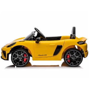 Mașinuță porsche 718 spyder rs, baterie 12v/7ah, 2 motoare de 25w, roti eva, scaun din piele Thumbnail 3