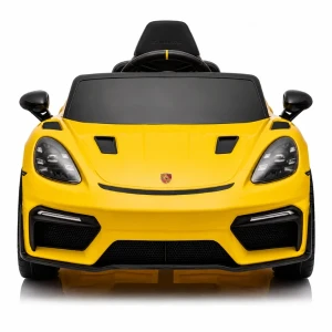 Mașinuță porsche 718 spyder rs, baterie 12v/7ah, 2 motoare de 25w, roti eva, scaun din piele Thumbnail 2