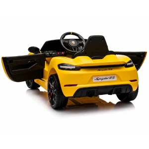 Mașinuță porsche 718 spyder rs, baterie 12v/7ah, 2 motoare de 25w, roti eva, scaun din piele Thumbnail 5