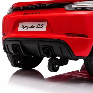 Mașinuță porsche 718 spyder rs, baterie 12v/7ah, 2 motoare de 25w, roti eva, scaun din piele Thumbnail 7