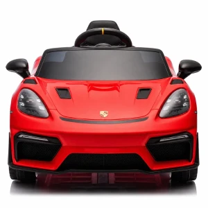Mașinuță porsche 718 spyder rs, baterie 12v/7ah, 2 motoare de 25w, roti eva, scaun din piele Thumbnail 2