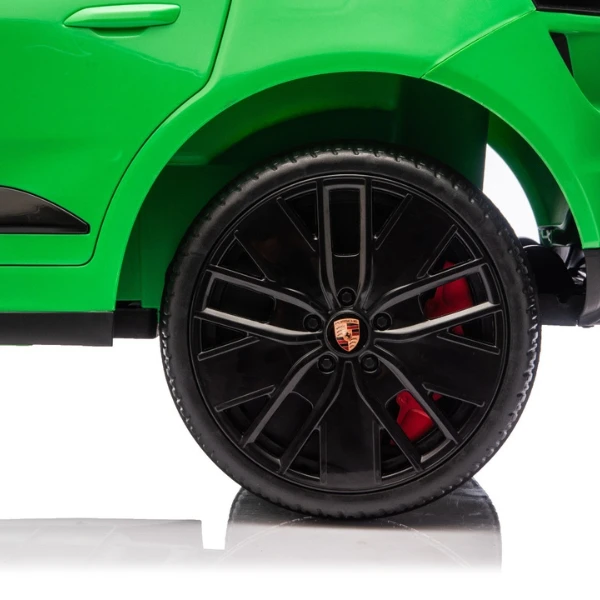 Mașinuță porsche macan turbo ev, baterie 12v10ah, 4 motoare de 25w, roti eva, scaune din piele 7