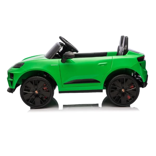 Mașinuță porsche macan turbo ev, baterie 12v10ah, 4 motoare de 25w, roti eva, scaune din piele 8