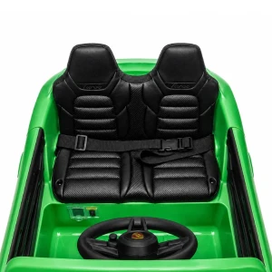 Mașinuță porsche macan turbo ev, baterie 12v10ah, 4 motoare de 25w, roti eva, scaune din piele Thumbnail 6