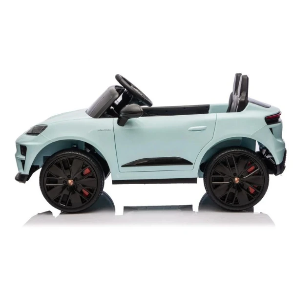 Mașinuță porsche macan turbo ev, baterie 12v10ah, 4 motoare de 25w, roti eva, scaune din piele 4