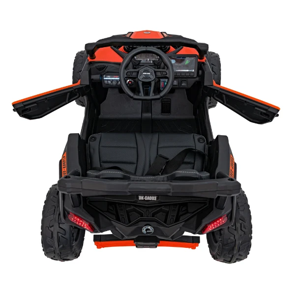 Mașinuță can-am maverick, baterie 12v10ah, 4 motoare de 35w, roti eva, scaune din piele 9
