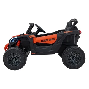Mașinuță can-am maverick, baterie 12v10ah, 4 motoare de 35w, roti eva, scaune din piele Thumbnail 8