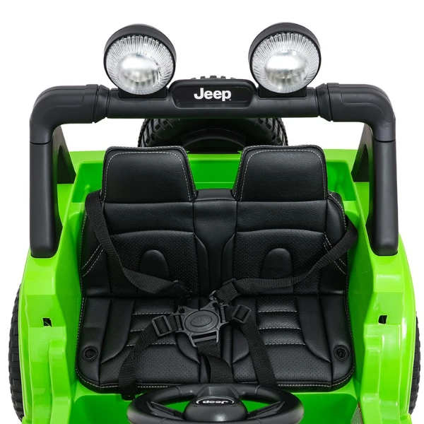 Mașinuță jeep wrangler rubicon 392, baterie 12v10ah, 4 motoare de 35w, roti eva, scaune din piele 3