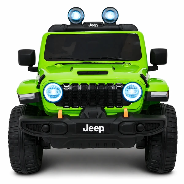 Mașinuță jeep wrangler rubicon 392, baterie 12v10ah, 4 motoare de 35w, roti eva, scaune din piele 2