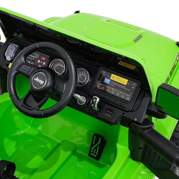Mașinuță jeep wrangler rubicon 392, baterie 12v10ah, 4 motoare de 35w, roti eva, scaune din piele 11