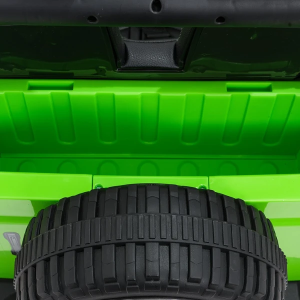 Mașinuță jeep wrangler rubicon 392, baterie 12v10ah, 4 motoare de 35w, roti eva, scaune din piele 14