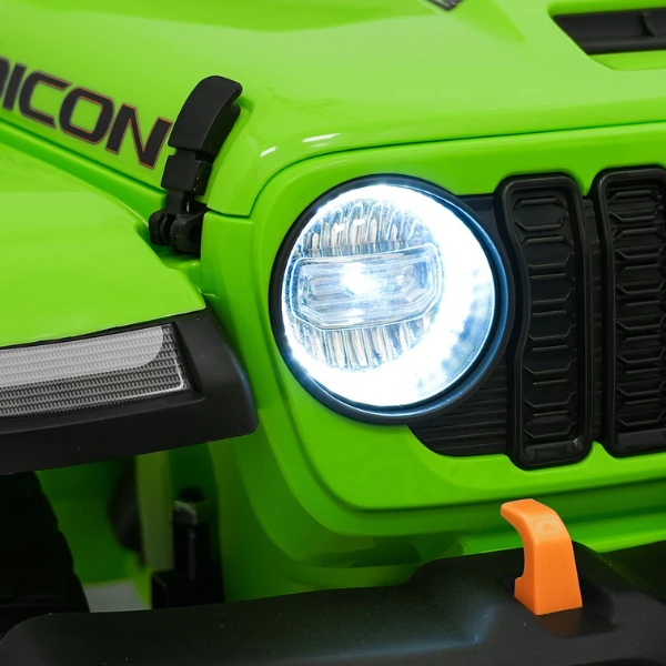 Mașinuță jeep wrangler rubicon 392, baterie 12v10ah, 4 motoare de 35w, roti eva, scaune din piele 13