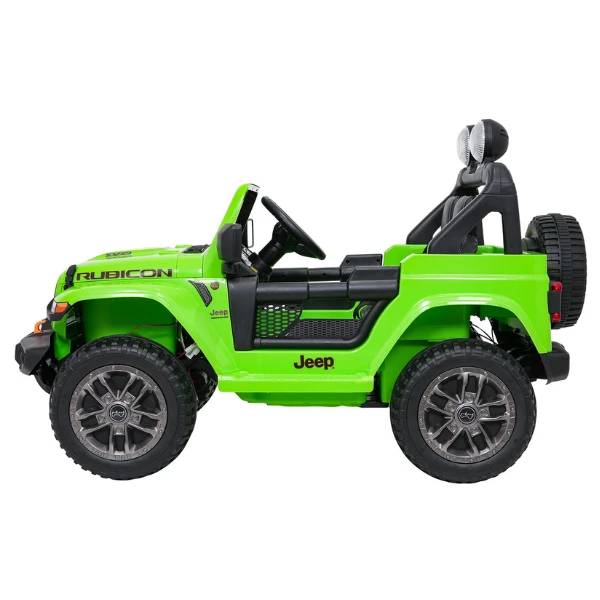 Mașinuță jeep wrangler rubicon 392, baterie 12v10ah, 4 motoare de 35w, roti eva, scaune din piele 7
