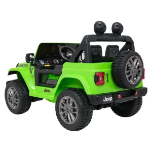 Mașinuță jeep wrangler rubicon 392, baterie 12v10ah, 4 motoare de 35w, roti eva, scaune din piele Thumbnail 5
