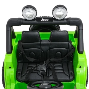 Mașinuță jeep wrangler rubicon 392, baterie 12v10ah, 4 motoare de 35w, roti eva, scaune din piele Thumbnail 3