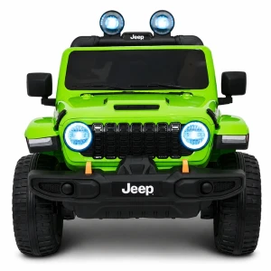 Mașinuță jeep wrangler rubicon 392, baterie 12v10ah, 4 motoare de 35w, roti eva, scaune din piele Thumbnail 2