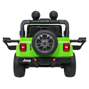 Mașinuță jeep wrangler rubicon 392, baterie 12v10ah, 4 motoare de 35w, roti eva, scaune din piele Thumbnail 4