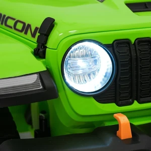 Mașinuță jeep wrangler rubicon 392, baterie 12v10ah, 4 motoare de 35w, roti eva, scaune din piele Thumbnail 13