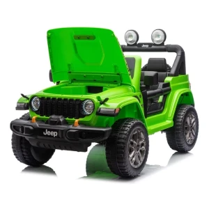 Mașinuță jeep wrangler rubicon 392, baterie 12v10ah, 4 motoare de 35w, roti eva, scaune din piele Thumbnail 8