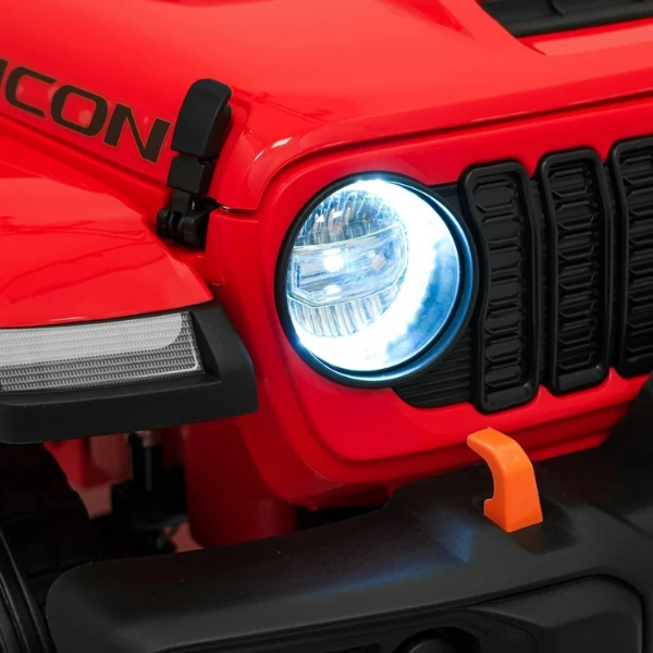 Mașinuță jeep wrangler rubicon 392, baterie 12v10ah, 4 motoare de 35w, roti eva, scaune din piele 10
