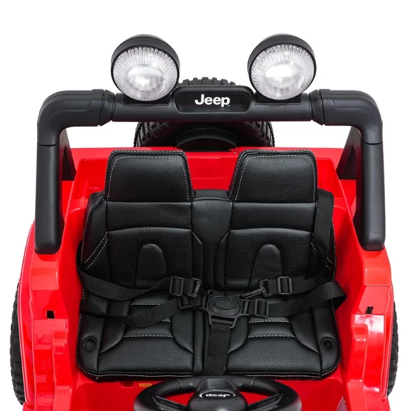 Mașinuță jeep wrangler rubicon 392, baterie 12v10ah, 4 motoare de 35w, roti eva, scaune din piele 3