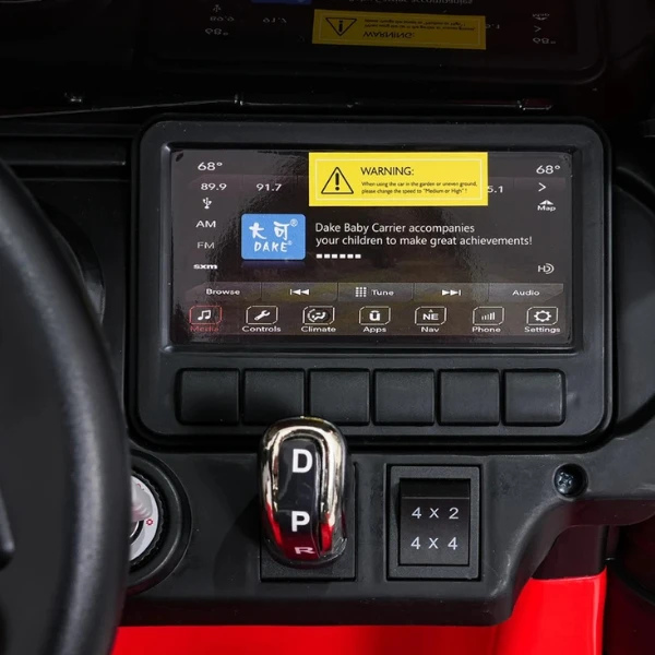 Mașinuță jeep wrangler rubicon 392, baterie 12v10ah, 4 motoare de 35w, roti eva, scaune din piele 12