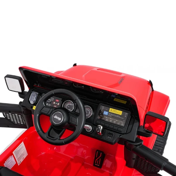 Mașinuță jeep wrangler rubicon 392, baterie 12v10ah, 4 motoare de 35w, roti eva, scaune din piele 7