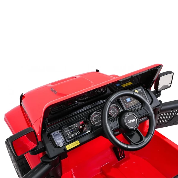 Mașinuță jeep wrangler rubicon 392, baterie 12v10ah, 4 motoare de 35w, roti eva, scaune din piele 8