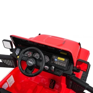 Mașinuță jeep wrangler rubicon 392, baterie 12v10ah, 4 motoare de 35w, roti eva, scaune din piele Thumbnail 7