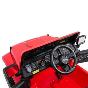 Mașinuță jeep wrangler rubicon 392, baterie 12v10ah, 4 motoare de 35w, roti eva, scaune din piele Thumbnail 8
