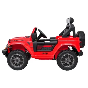 Mașinuță jeep wrangler rubicon 392, baterie 12v10ah, 4 motoare de 35w, roti eva, scaune din piele Thumbnail 4