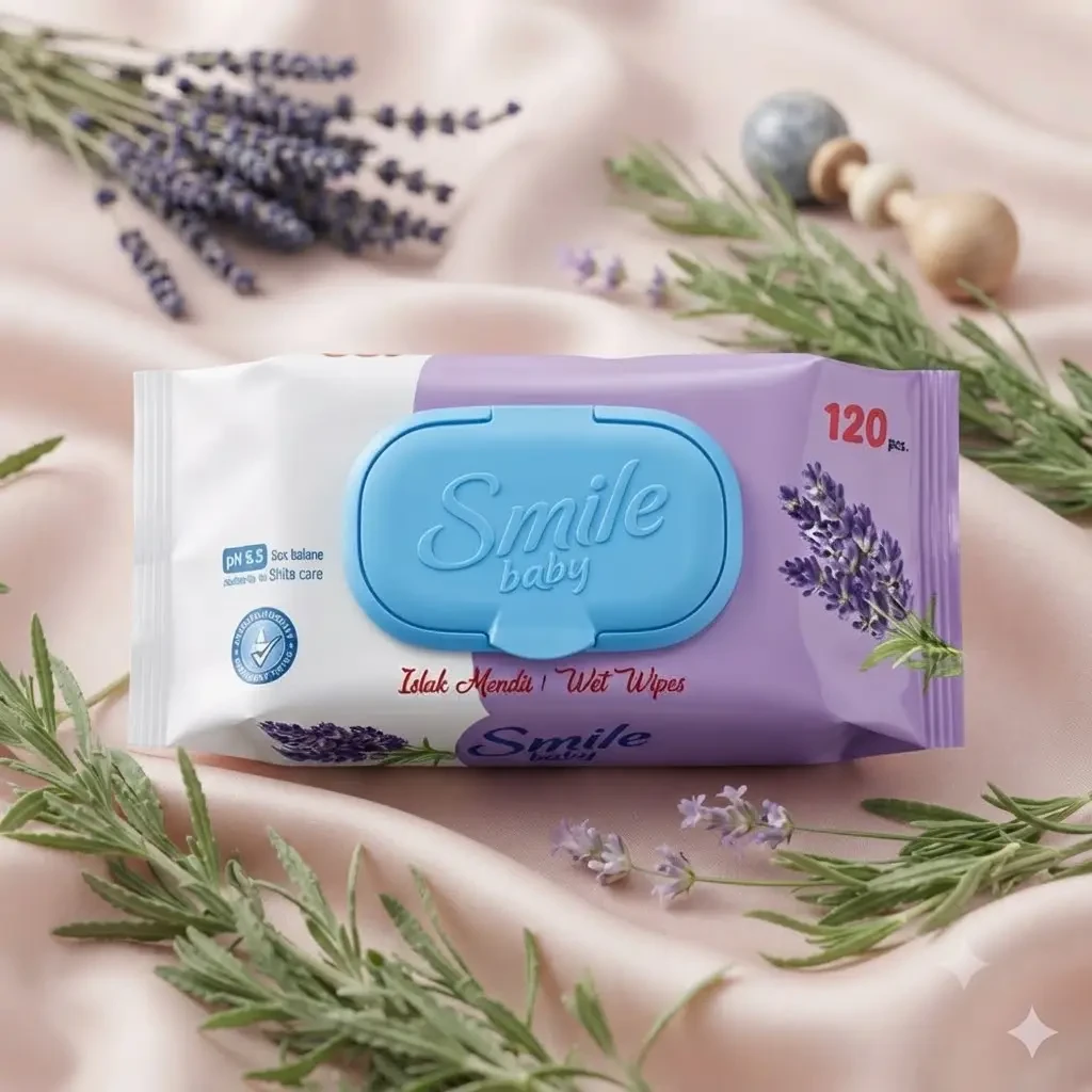 Салфетки влажные smile,120шт 2