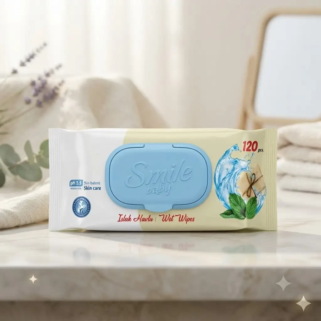 Салфетки влажные smile,120шт 3
