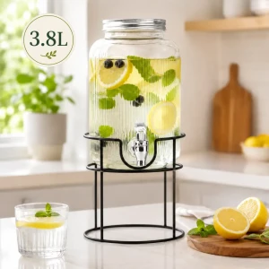 Borcan din sticlă cu robinet 3.8l (024522)