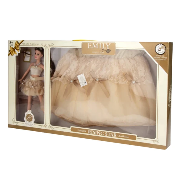 Set de joc: păpușa "emily" + fustă pentru copil 3