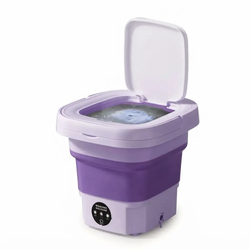 Mașină de spălat-găleată, verde-violet myjc03 3