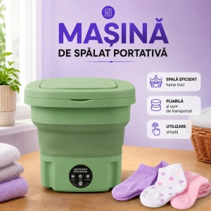 Mașină de spălat-găleată, verde-violet myjc03