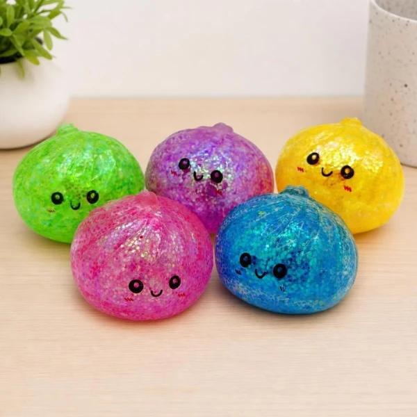 Jucărie antistres moale „flippy squishy: dumpling”, cu sclipici, 5.5 x 5.5 x 5.5 cm 9