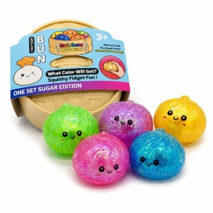 Jucărie antistres moale „flippy squishy: dumpling”, cu sclipici, 5.5 x 5.5 x 5.5 cm