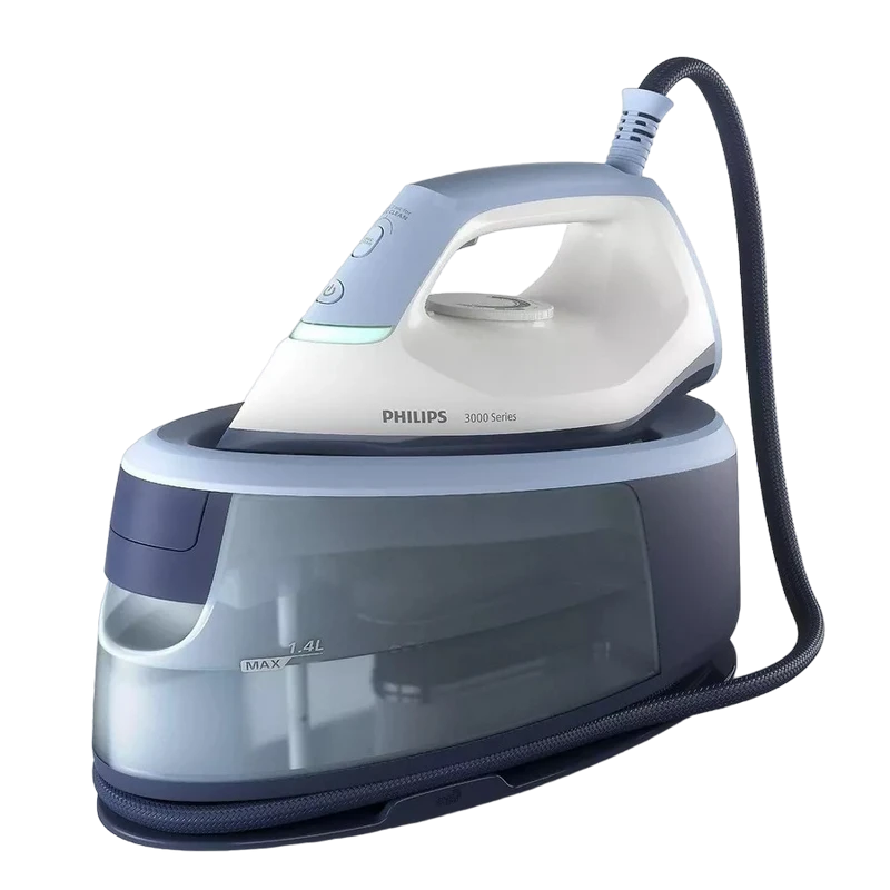 Fier de călcat cu generator de abur philips psg3000/20, 2400w, albastru deschis 2